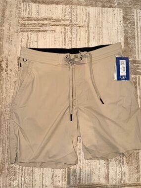 Men's ROWM Swim Hybrids Drawstring Shorts - Beige